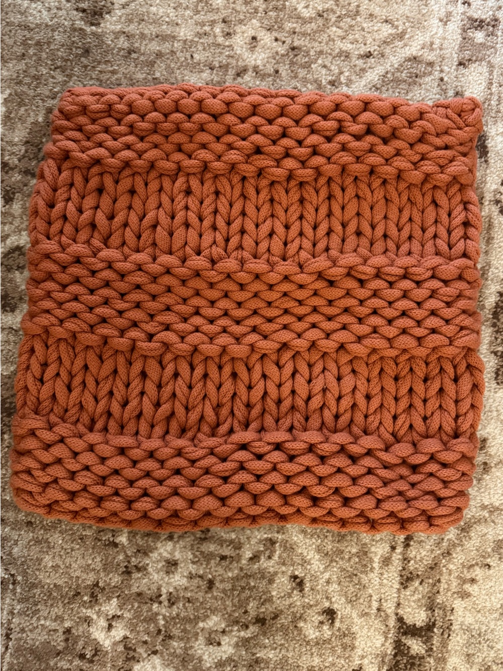 Oake Chunky Knit 18x18 Decorative Pillow Covers